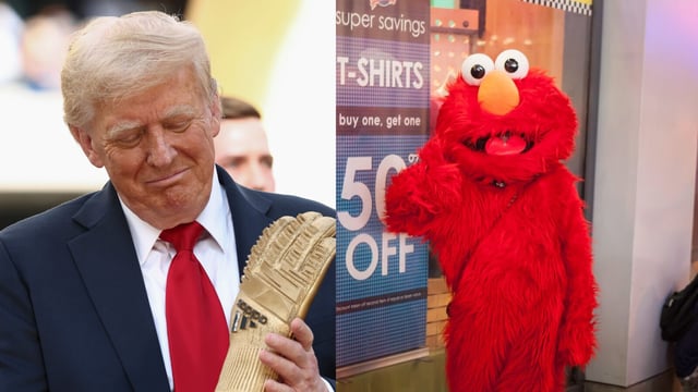 The Elmo X account trolled Donald Trump on Sunday
