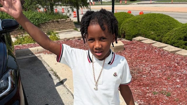 Jamal White, 7-year-old taken at gunpoint by a masked man on Friday. Police found him safe Saturday evening