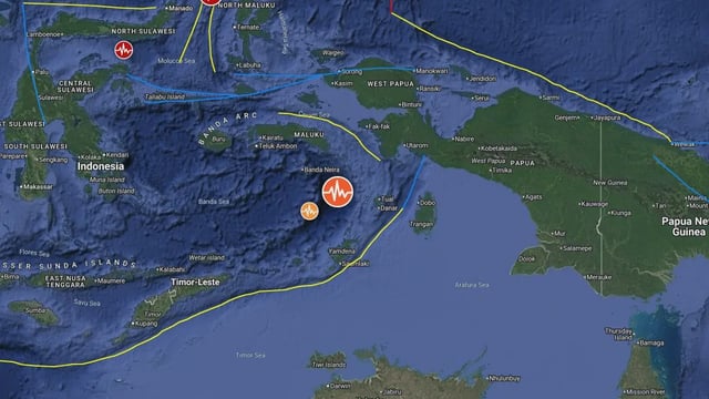 epicenter m6.7 earthquake indonesia july 14 2025 map