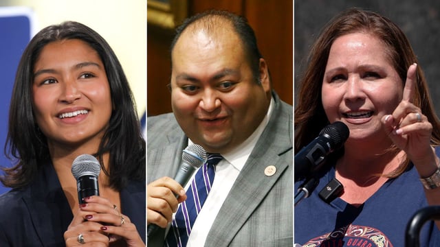Activist Deja Foxx, former Arizona state Rep. Daniel Hernandez and former Pima County Supervisor Adelita Grijalva.