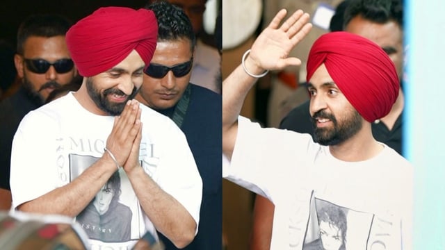 Diljit greets media with folded hands in 1st public appearance amid Sardaar Ji 3 row