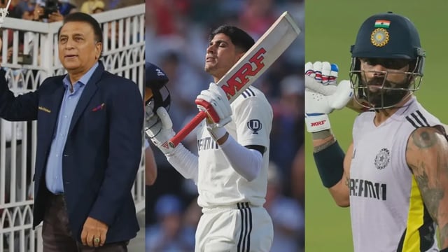 Sunil Gavasksr, Shubman Gill and Virat Kohli | Image: BCCI/AP