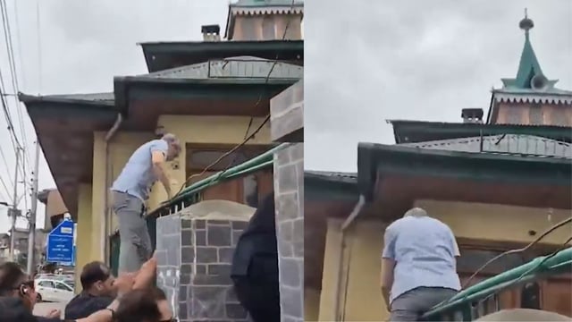 'I Am Made Of Sterner Stuff': Omar Abdullah Scales Wall, Clashes With Cops to Enter Martyrs’ Graveyard | WATCH