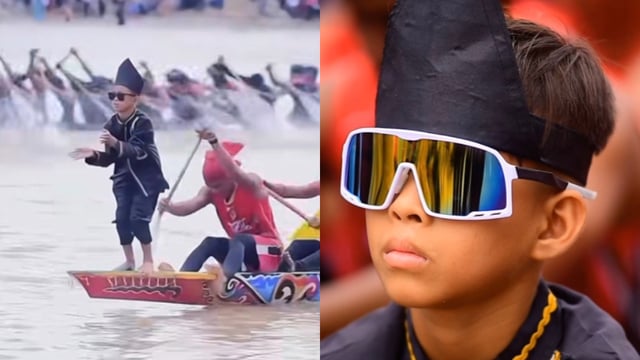 ‘Aura Farming’ Boat Racing Kid. Image Source: tony_doge/ FearedBuck/ X