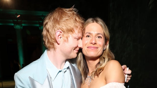 Ed Sheeran with wife Cherry Seaborn