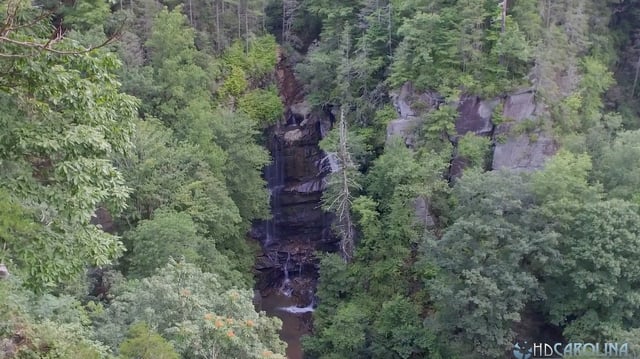 Big Bradley Falls is about 75 feet high and “is located in a small gorge along Cove Creek,” Blue Ridge Mountain Life reports.