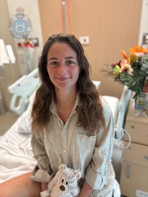 A statement from Carolina Wilga."First and foremost, I want to express a huge thank you from the bottom of my heart – a thank you that truly comes from the depth of my soul! For all the incredible supports during the search for me."Previously, I didn’t know where my place was in a culture on the other side of the world to my own, but now, I feel a part of it. I am deeply impressed by the courage, helpfulness, and warmth that has been shown to me here. Western Australia has taught me what it really means to be part of a true community. Here, humanity, solidarity, and care for one another are what truly matter – and in the end, that’s what counts most."I am certain that I survived only thanks to this incredible outpouring of support. The thought of all the people who believed in me, searched for me, and kept hoping for me gave me the strength to carry on during my darkest moments. For this, I want to say thank you from the bottom of my heart."Especially to the police investigators, searchers, the German Consulate, the medical staff and the wonderful nurses who took care of me with so much compassion. My deepest thanks also go to every single person who simply thought of me – and of course, to my rescuer and angel, Tania!"Some people might wonder why I even left my car, even though I had water, food, and clothing there. The answer is: I lost control of the car and rolled down a slope. In the crash, I hit my head significantly. As a result of the accident, I left my car in a state of confusion and got lost."I am simply beyond grateful to have survived.Thank you Australia – you are amazing."