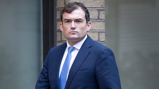 Patrick Spencer arriving at Southwark crown court