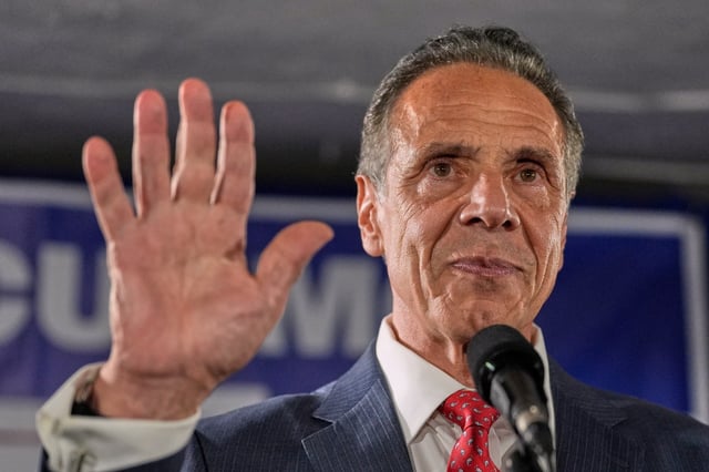 Mayoral candidate Andrew Cuomo speaks to supporters during a Democratic primary watch party, Tuesday, June 24, 2025, in New York. (AP Photo/Yuki Iwamura)