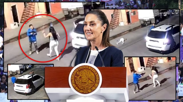 En Guadalajara, Carla fue asesinada frente a su familia por su expareja armado con fusil. La presidenta Sheinbaum lamentó el crimen y ofreció apoyo del Gabinete de Seguridad para esclarecer el caso. FOTO: Especial