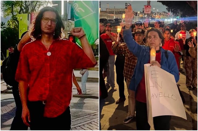 La detención de un profesor de California durante una protesta contra el ICE generó una vigilia en la comunidad, quienes exigen su inmediata liberación