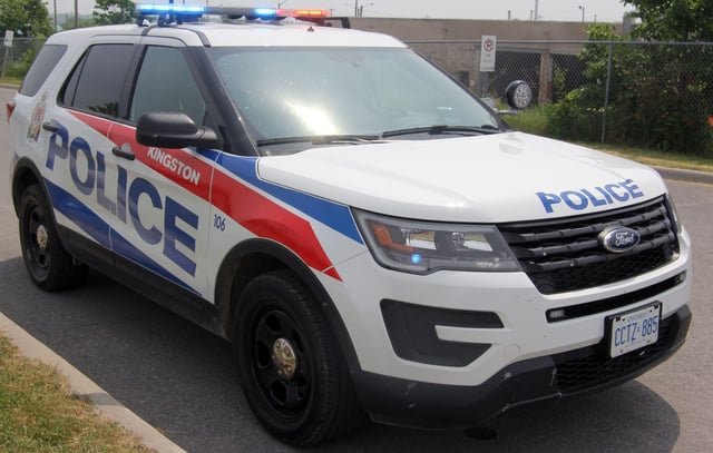 Kingston Police arrested a 68-year-old driver on Sunday and charged them with dangerous driving and leaving the scene of a an accident.