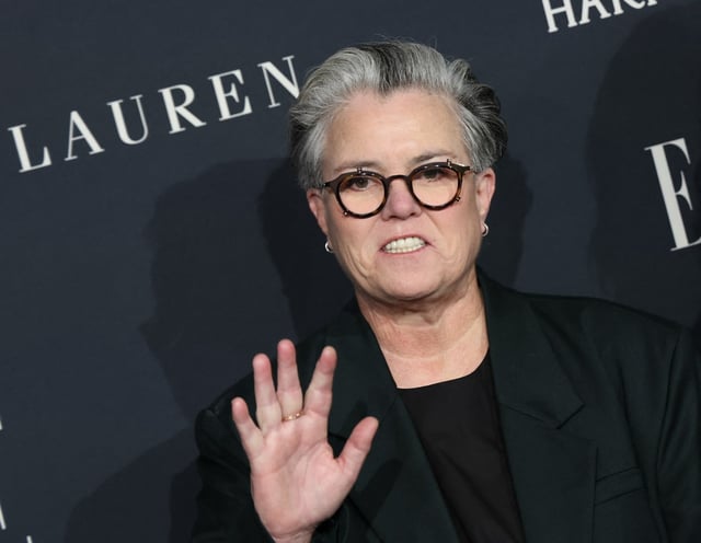 US comedian and producer Rosie O’Donnell attends the 2024 Elle Women in Hollywood celebration at the Four Seasons Hotel in Los Angeles, November 19, 2024. (Photo by Michael Tran / AFP) (Photo by MICHAEL TRAN/AFP via Getty Images)