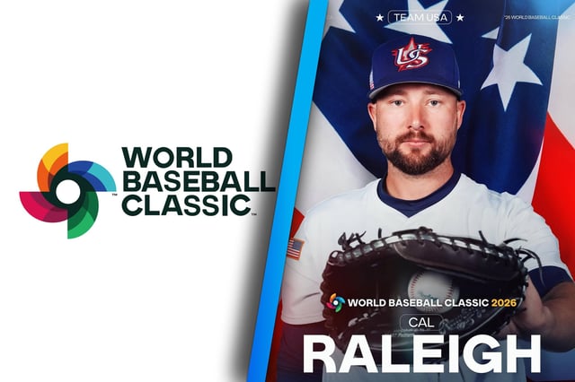 Cal Raleigh, líder jonronero de las Grandes Ligas ya se apuntó como receptor del Team USA para el Clásico Mundial de Beisbol 2026. (Foto: @mlb)