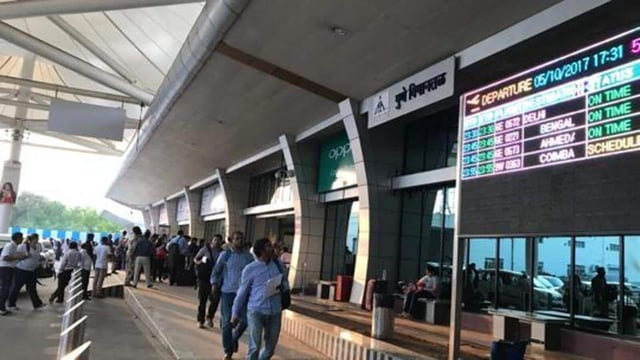 Pune, India - Oct. 5, 2017: Airport pune at Lohegaon in Pune, India, on Thursday, October 5, 2017. (Photo by Rahul Raut/HT PHOTO)