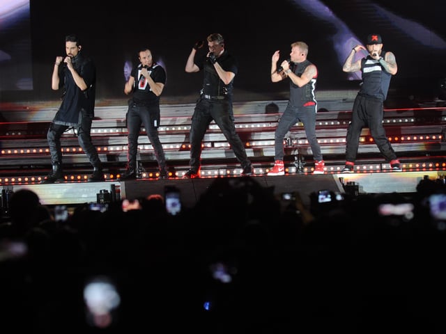 Los Backstreet Boys la última vez que se presentaron en la Argentina, en marzo de 2020. Foto Martín Bonetto.
Fotos Martín Bonetto