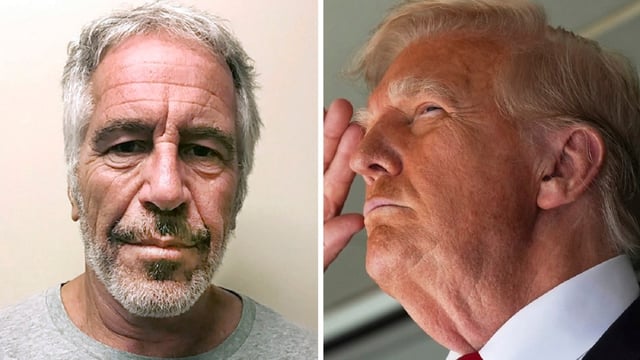 Jeffrey Epstein, Donald Trump (Image: AP/Jacquelyn Martin)