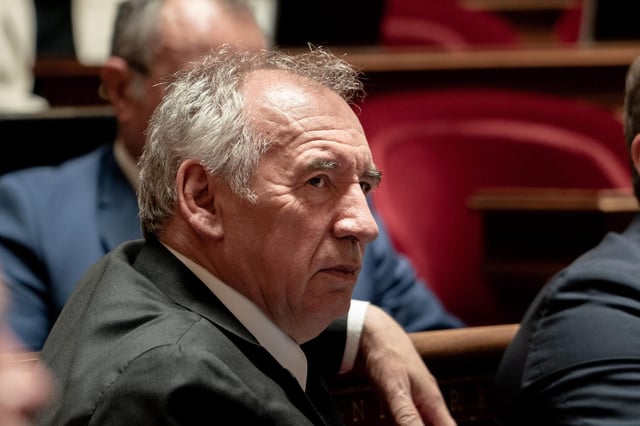Le premier ministre français François Bayrou lors de la séance de questions-réponses au Sénat français le 9 juillet 2025.