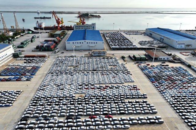 Le port de Lianyungang, dans la province du Jiangsu, dans le nord-est de la Chine le 15 juillet 2025