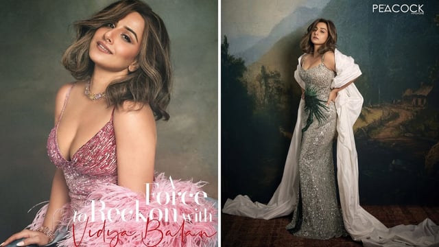 Vidya Balan stunned in a cover shoot for Peacock Magazine.