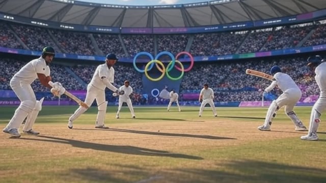 Representative image of Cricket at the Olympics | Image: AI image generated by Grok