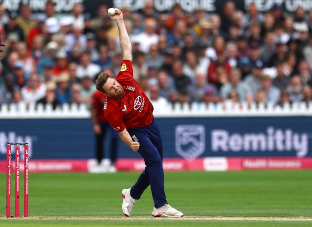 Cricket - Second Twenty20 International - England v West Indies - Seat Unique Stadium, Bristol, Britain - June 8, 2025 England's Liam Dawson in action Action Images via Reuters/Matthew Childs/File Photo