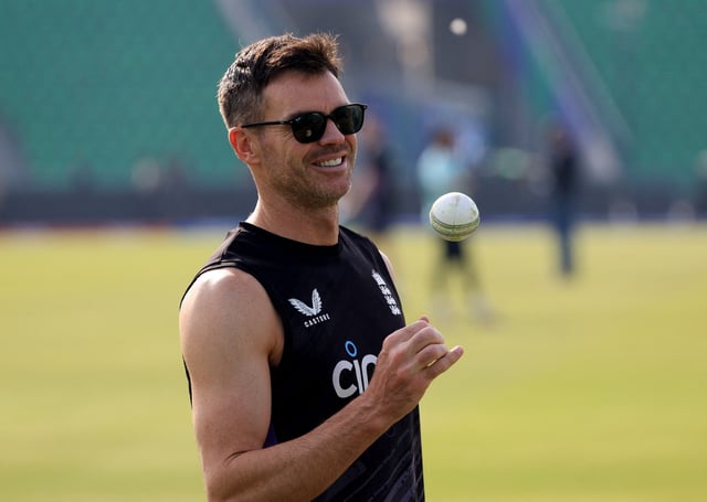 Cricket - ICC Men's Champions Trophy - England Practice - Gaddafi Stadium, Lahore, Pakistan - February 21, 2025 England fast-bowling mentor James Anderson during practice REUTERS/Akhtar Soomro/File Photo