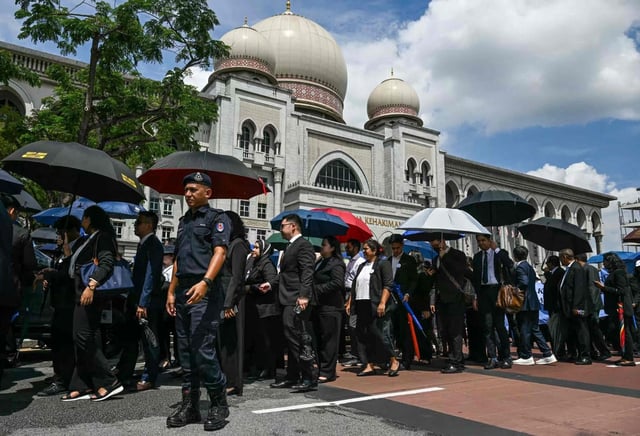 Malaysian Bar Council members are concerned about any attempt by the executive to weaken judicial independence. Photo: AFP