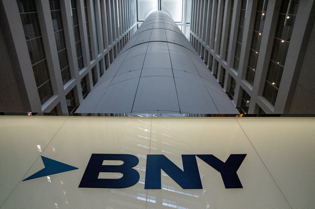 The office of BNY Mellon investment banking company is pictured in New York City, U.S., July 10, 2024.REUTERS/David 'Dee' Delgado/File Photo