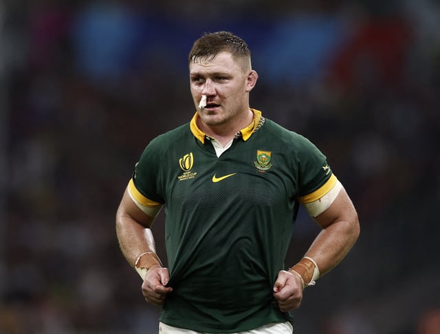 Rugby Union - Rugby World Cup 2023 - Pool B - South Africa v Tonga - Orange Velodrome, Marseille, France - October 1, 2023 South Africa's Jasper Wiese REUTERS/Benoit Tessier/File Photo