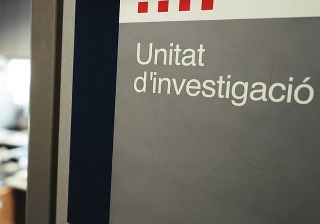 Exterior de una unidad de investigación de la Policía catalana