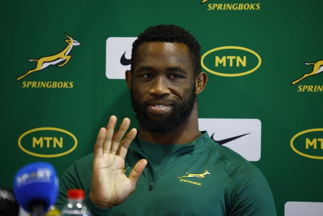 Rugby Union - Autumn Internationals - South Africa Press Conference - Lensbury, London, Britain - November 15, 2024  South Africa's Siya Kolisi during the press conference Action Images via Reuters/John Sibley/File Photo