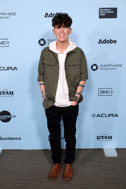Andrea Gibson attends the "Come See Me In The Good Light" Premiere during the 2025 Sundance Film Festival at Library Center Theatre on January 25, 2025 in Park City, Utah.