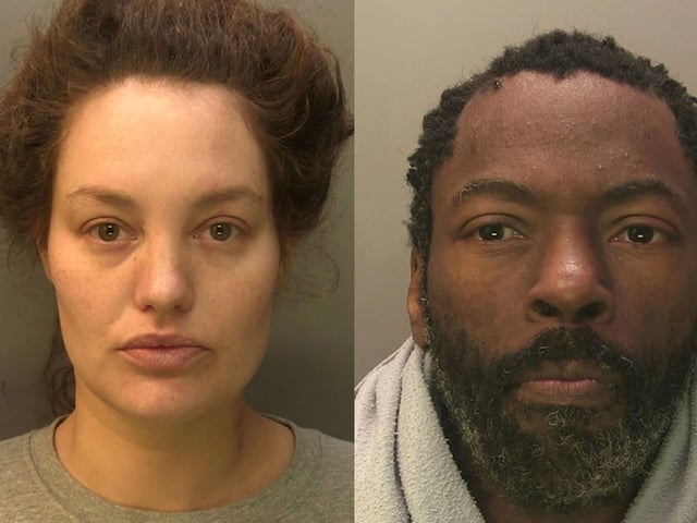 This undated handout photo issued by Metropolitan Police on Monday July 14, 2025 shows Constance Marten and Mark Gordon. (Metropolitan Police via AP)