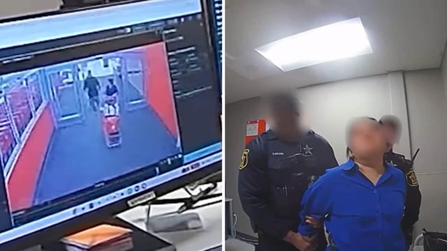 A woman was detained by Illinois police allegedly for stealing items worth $1,300 while in the US. 