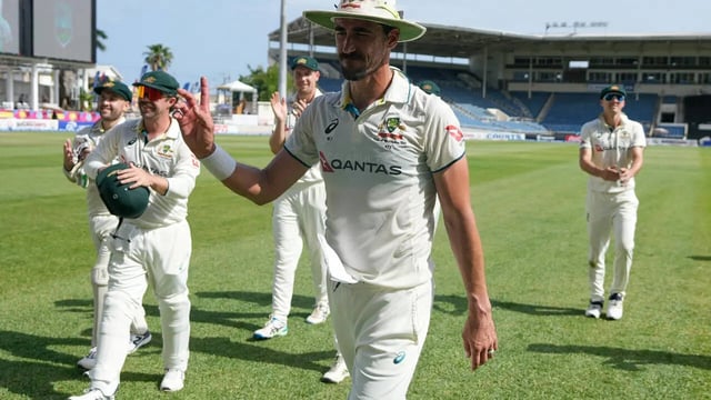 Mitchell Starc Australia Test 2025 100th Test Ap @