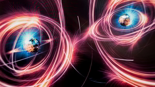 Quantum correlation - stock photo