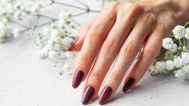 uñas vino