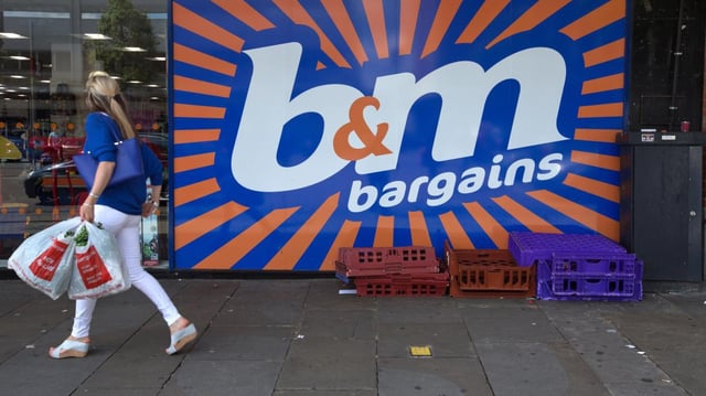 B&M struggled to shift fast-moving consumer goods such as snacks, cleaning products, baby care and toiletries