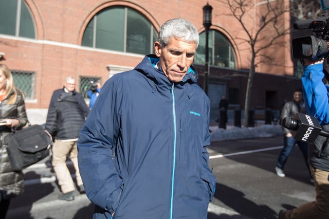 William "Rick" Singer leaves Boston Federal Court in 2019 in Boston.