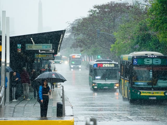 Dia de lluvia en la ciudad Buenos Aires. 23.10.2024 Foto Maxi Failla - FTP CLARIN _MAX5487.jpg Z