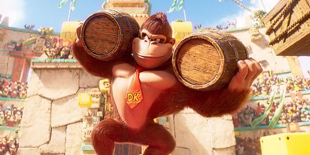 Seth Rogen as Donkey Kong in The Super Mario Bros. Movie 