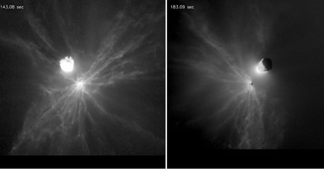 NASA’s DART mission kicked up high-velocity boulders, complicating asteroid defence plans.