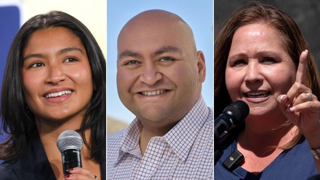 Activist Deja Foxx, former Arizona state Rep. Daniel Hernandez and Former Pima County Supervisor Adelita Grijalva.