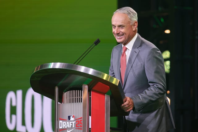 Commissioner Rob Manfred at the 2025 MLB Draft.