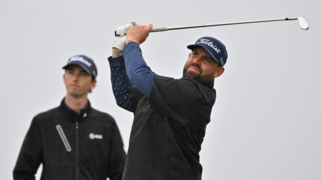 Peake gets his eye in for the challenge at Royal Portrush, insisting he has every right to take part
