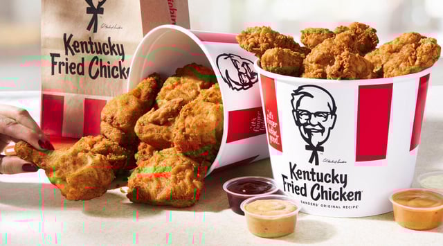 KFC is giving out free buckets of chicken.