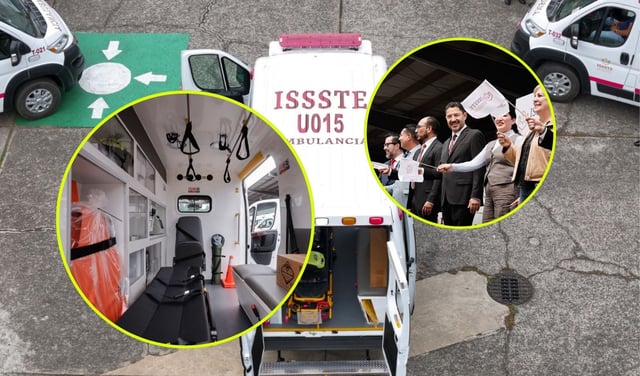 Nuevas ambulancias del ISSSTE / Especial
