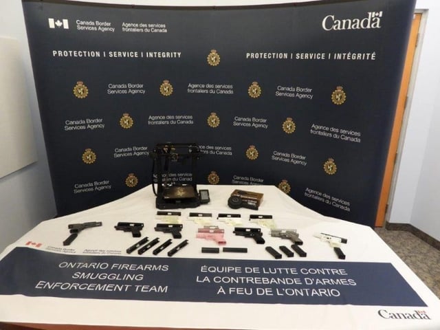 These items were seized as part of a London raid related to a Canada Border Services Agency probe. Photo supplied by CBSA on Tuesday, July 15, 2025.     