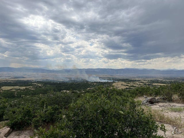 A new brush fire sparked in Douglas County on Tuesday, July 15, 2025. (Photo courtesy of South Metro Fire Rescue)